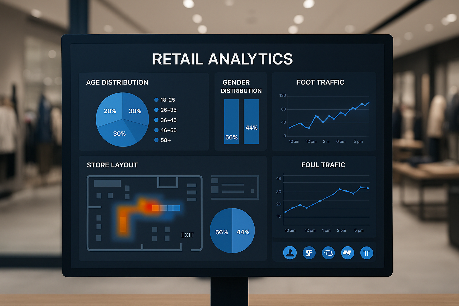 Retail analytics system using face recognition for customer demographic analysis