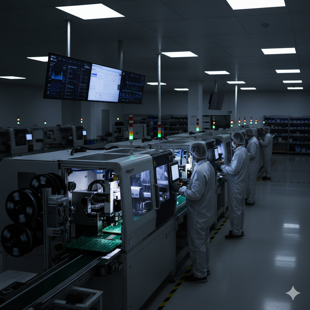Electronics manufacturing line