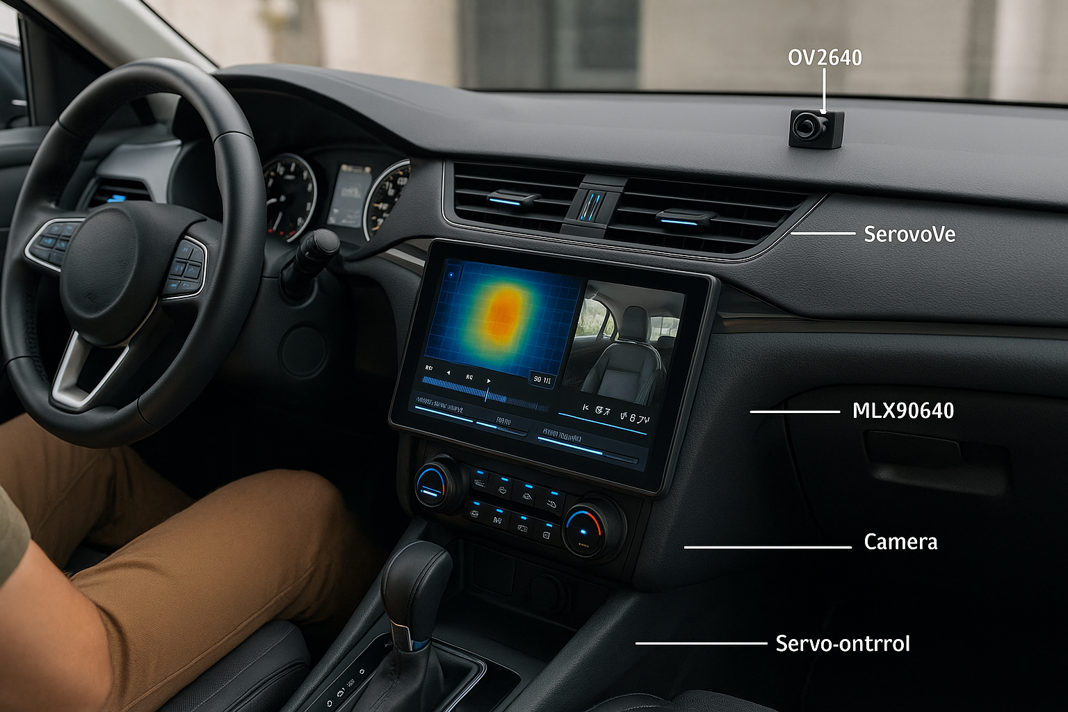 SmartWave system installed in personal vehicle dashboard